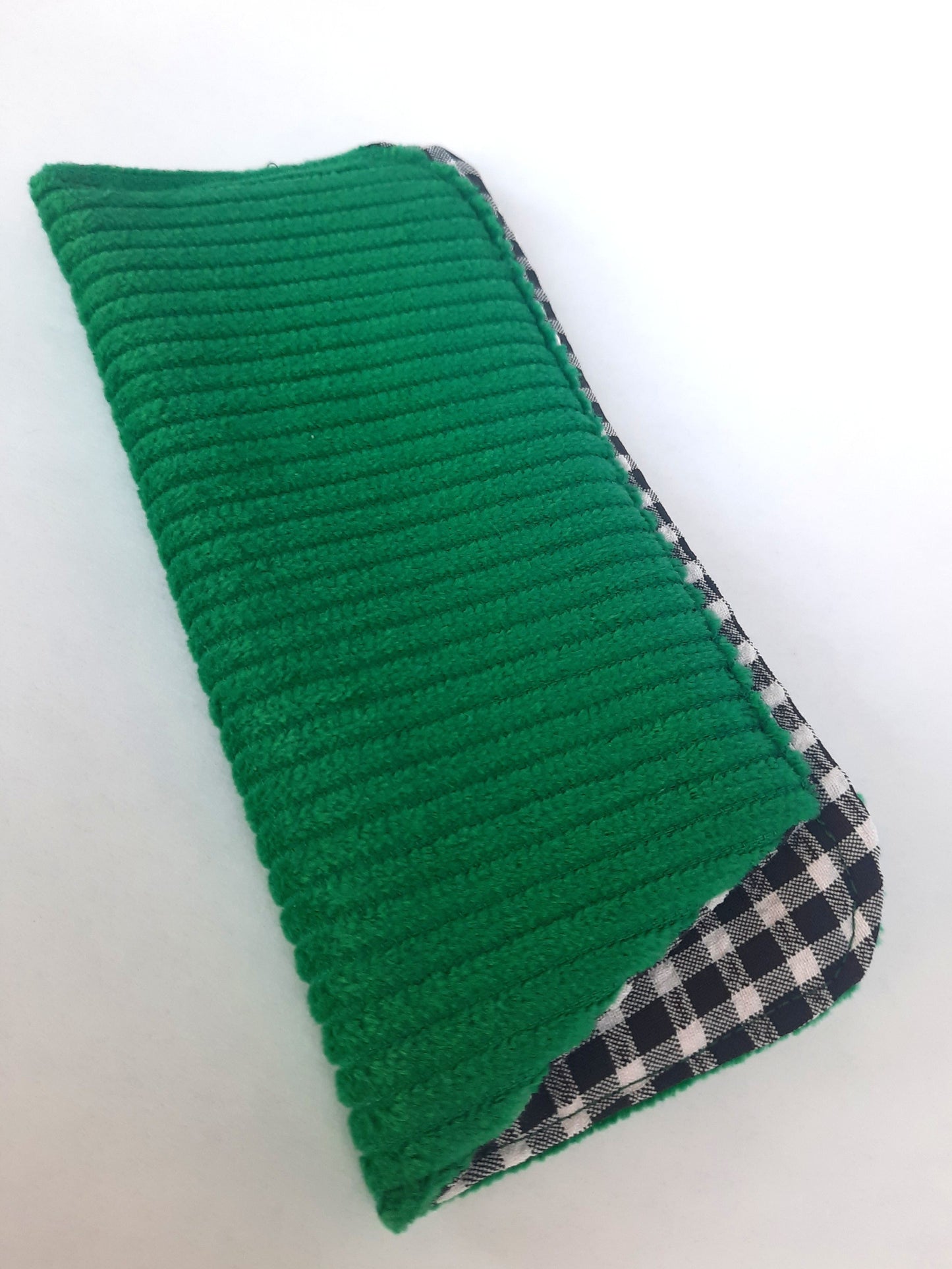 Brilhoesje donkergroen+ruitjes