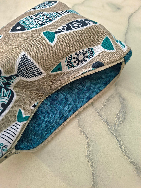 Toilettasje 'Blu Genova' - vissen