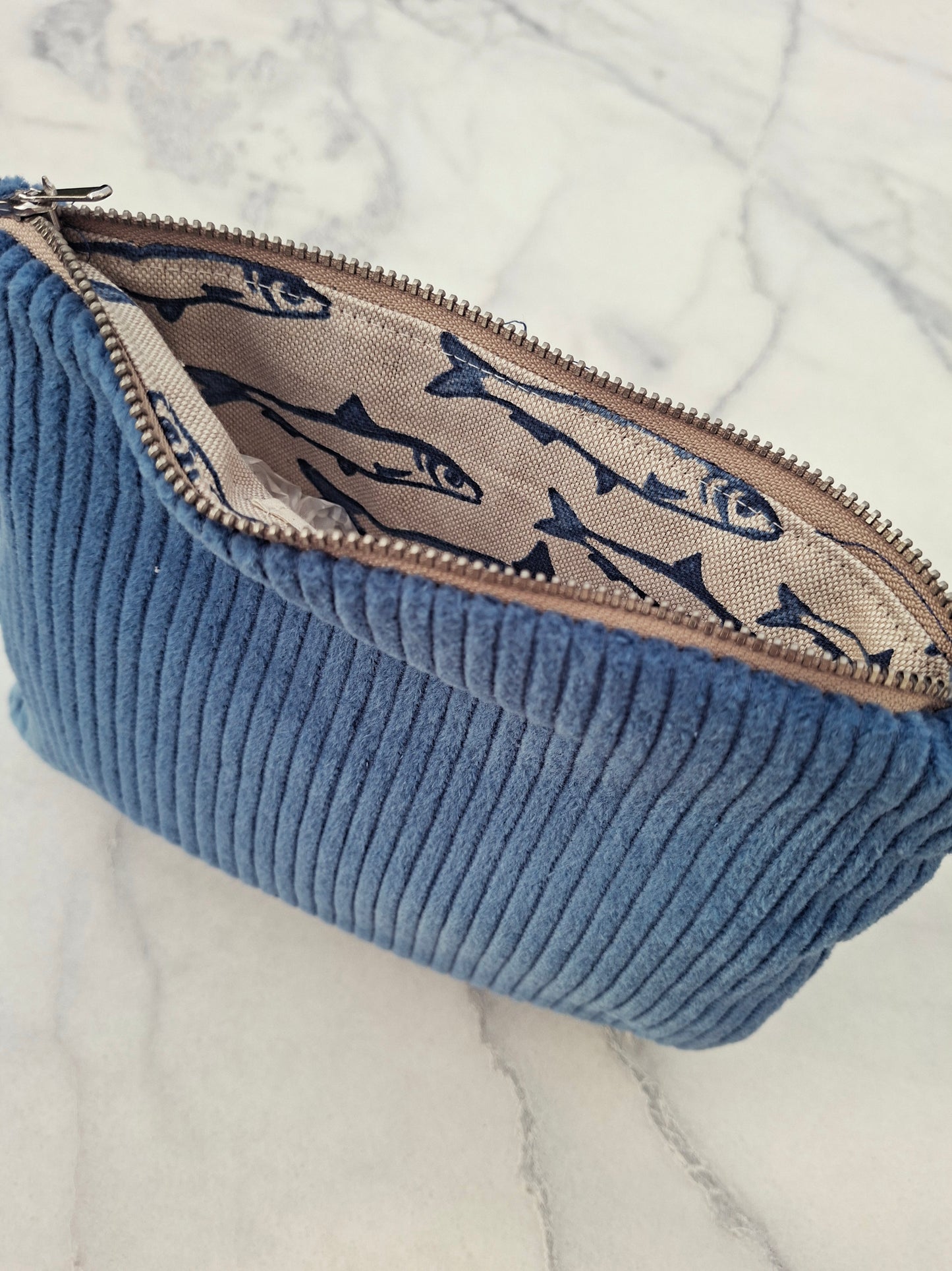 Toilettasje 'Blue Genova' kleur jeans