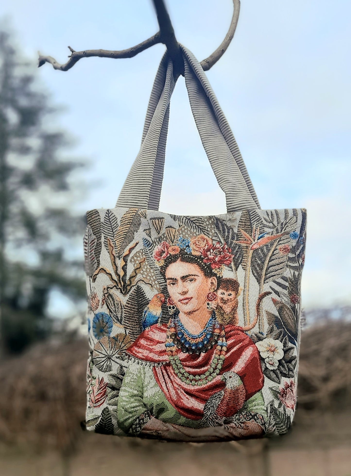 XL-tas 'La Frida' beige