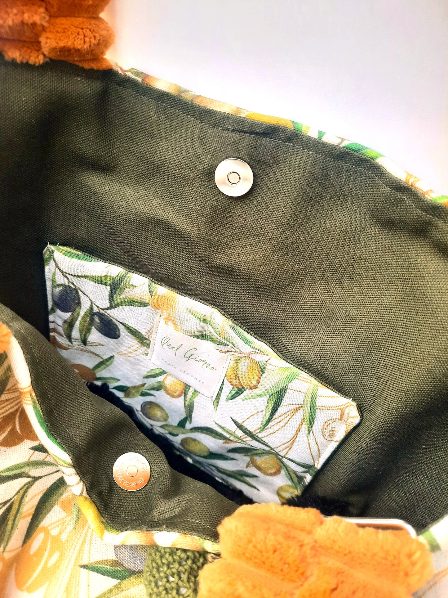 XL-tas 'Le olive' kleur terra