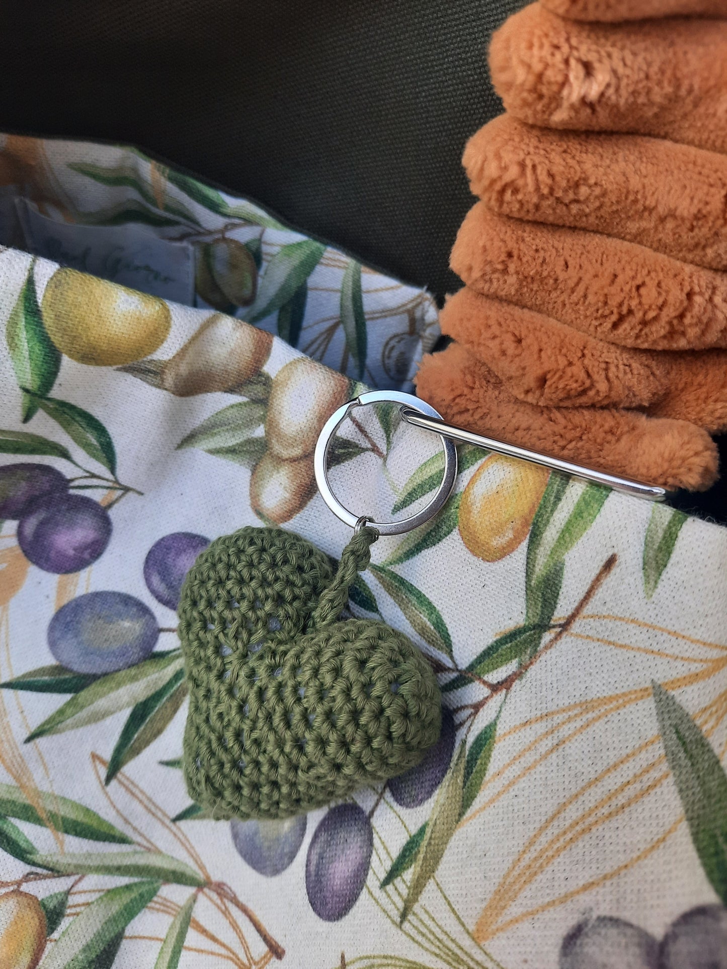 XL-tas 'Le olive' kleur terra