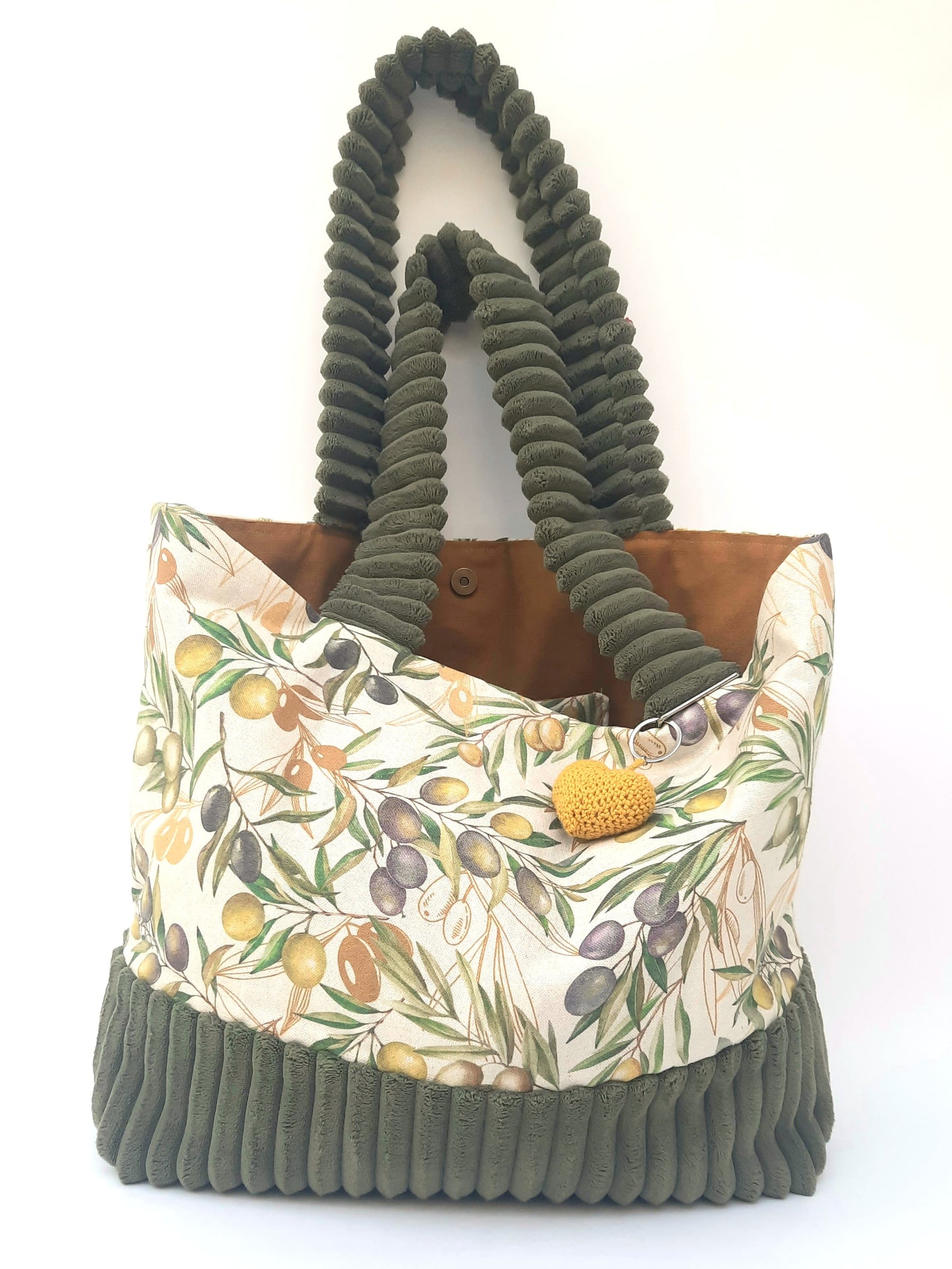 PRE ORDER XL-tas ´Le olive´ kleur kaki