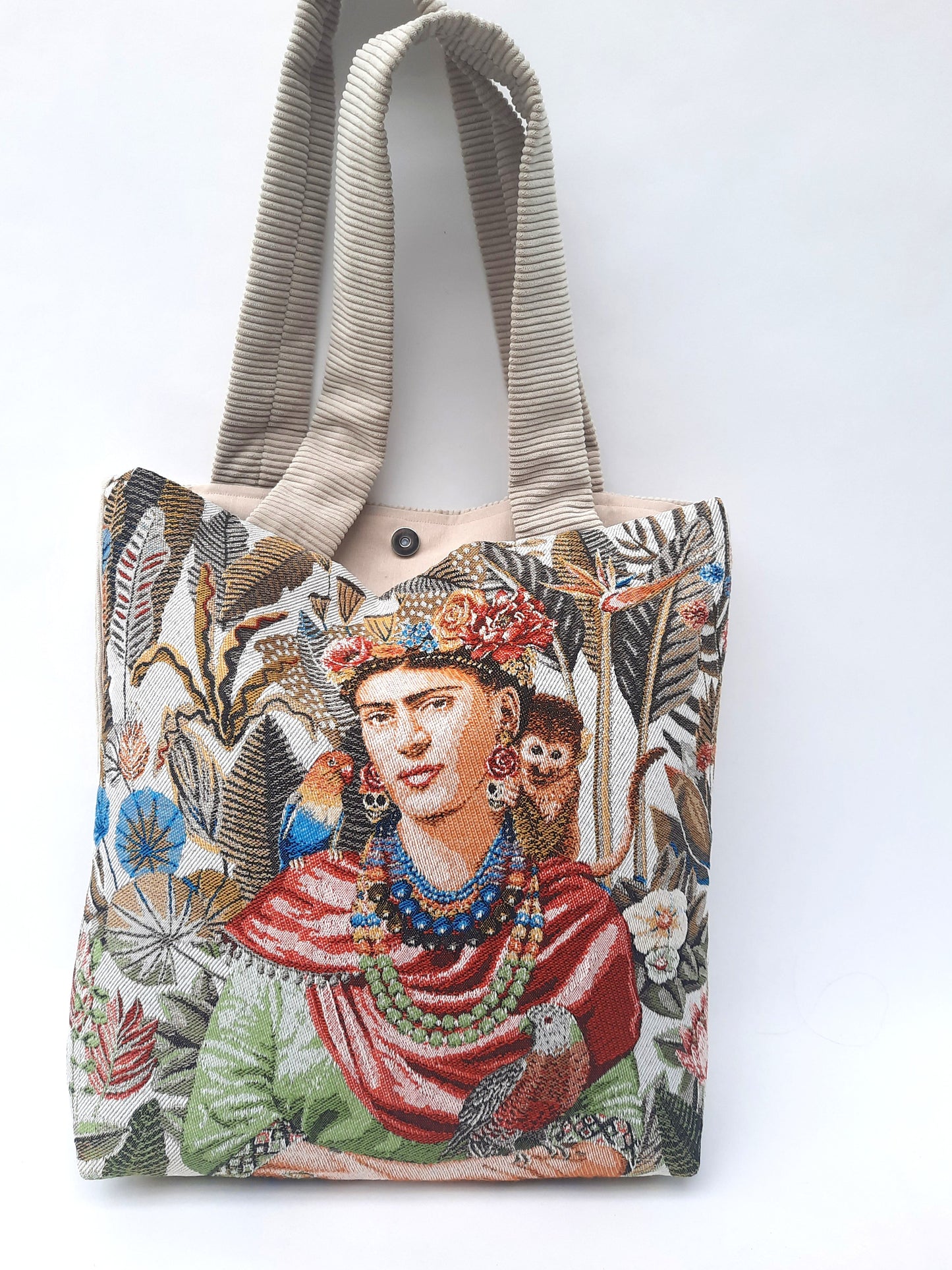 XL-tas 'La Frida' beige